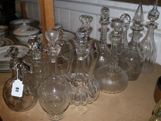 11 glass decanters